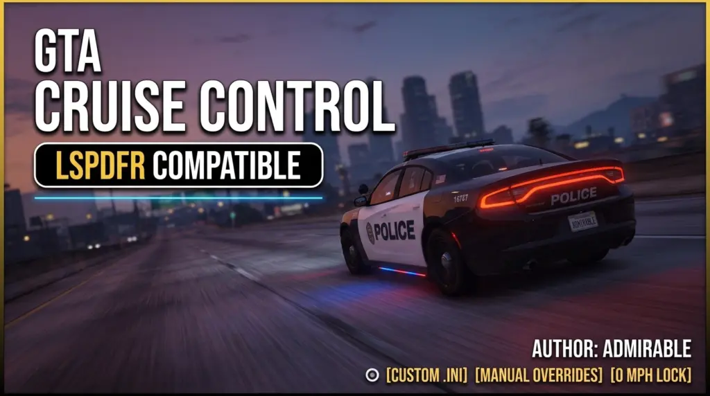 GtaCruiseControl - Smooth Adaptive Cruise Control 1.0