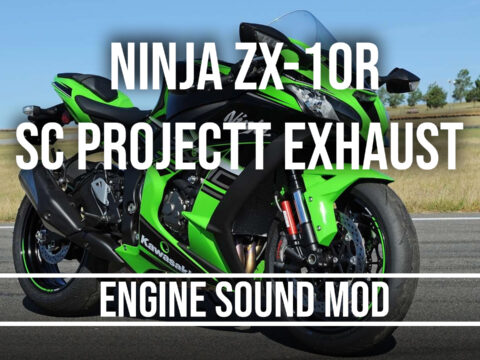 Kawasaki Ninja ZX-10R SC Project Exhaust Engine Sound Mod