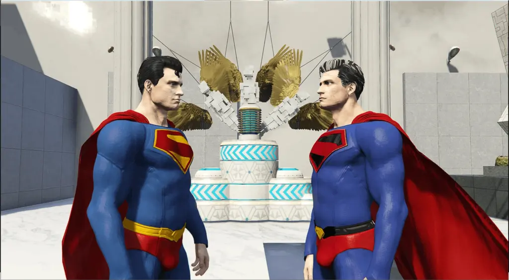 Classic/Kingdom Come retexture for TheDarthKnight's DCU Superman "Rebirth" model V1.0