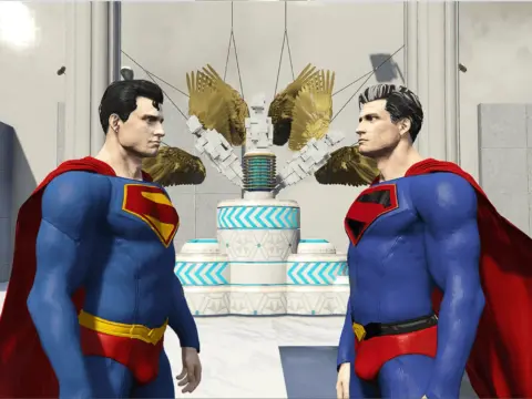 Classic/Kingdom Come retexture for TheDarthKnight's DCU Superman "Rebirth" model V1.0