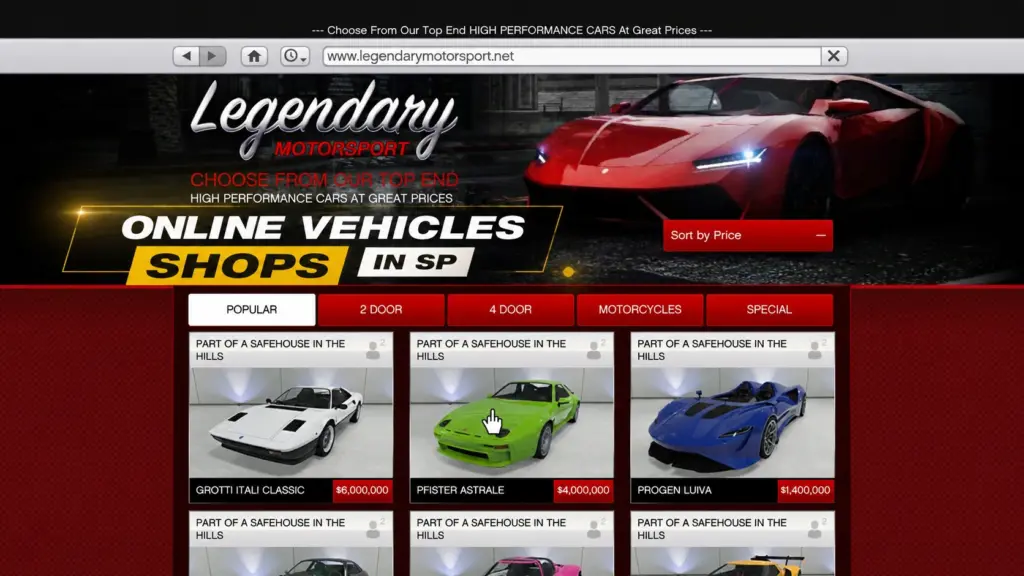 Online Vehicles Shops in SP