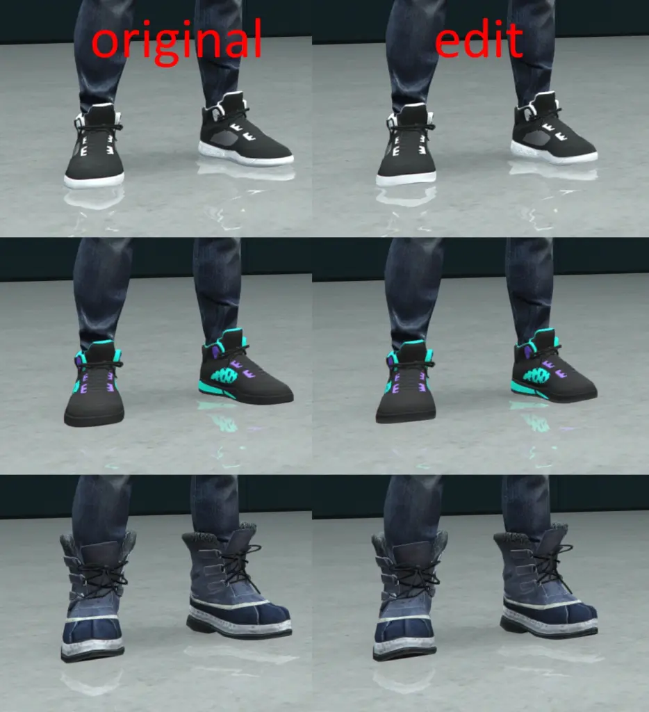 Resized Bottom Dollar Bounties shoes for MP Female 1.0