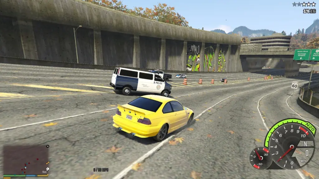 Traffic Paths for NFS Most Wanted Map 1.0